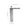 UPKOCH Automatic Door Closer Stainless Steel Freezer Door Hinge Replacement Adjustable Self Closing Refrigerator Door Hardware 433X275X082 Inch
