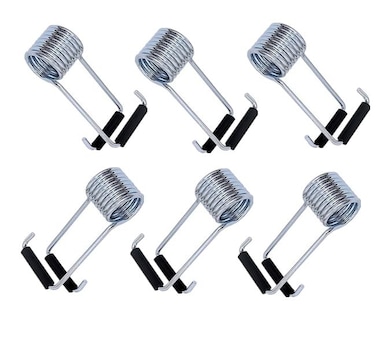 xamily Universal Butterfly Spring Door Closer Fit for Door Butt Hinge PinsSpring Hinge Door Closer Fits on Most Door Butt Hinge Pins 6 Pack White