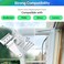 Yuleimy Storm Door Closer Bracket Replacement Kit Heavy Duty Steel Screen Door Closer Bracket Jamb Bracket for Storm Doors Wind Damage Repair Parts Compatible with Andersen Larson Pella White