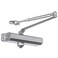 Dynasty Hardware Door Closer Grade 1 Heavy Duty Commercial Hydraulic Closer SelfClosing Adjustable Spring Size 14 ADA Compliant Surface Mount Sprayed Aluminum Series 1614