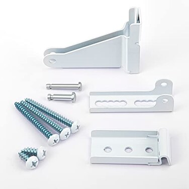 Dreyoo Storm Door Closer Kit Compatible with AndersenEmcoLarson40201Pella Screen Door Closer Replacement Parts with Brackets Mounting Screws and PinsWhite