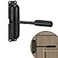 HoneSecur Safety Spring Door Closers Adjustable Closing Hinge Automatic Stopper Fire Rated Convert Hinged Doors to Self Closing Black