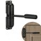 HoneSecur Safety Spring Door Closers Adjustable Closing Hinge Automatic Stopper Fire Rated Convert Hinged Doors to Self Closing Black