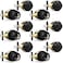 Probrico Front Door Keyed Entry Knobs and Single Cylinder Deadbolt Combo Sets Flat Black Keyed Alike Locksets6 Pack
