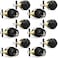 Probrico Front Door Keyed Entry Knobs and Single Cylinder Deadbolt Combo Sets Flat Black Keyed Alike Locksets6 Pack