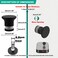 Alise Shower Glass Door HandleSliding Shower Doors KnobOne Sided Pull Hardware Replacement Parts for Bathroom Glass DoorsSolid SUS304 Stainless Steel HandlesBlack XLS400DBB