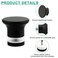 Alise Shower Glass Door HandleSliding Shower Doors KnobOne Sided Pull Hardware Replacement Parts for Bathroom Glass DoorsSolid SUS304 Stainless Steel HandlesBlack XLS400DBB