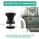 Alise Shower Glass Door HandleSliding Shower Doors KnobSingle Side Pull Hardware Replacement Parts for Bathroom Glass DoorsSolid SUS304 Stainless Steel KnobsBlack XLS200DBB