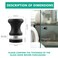 Alise Shower Glass Door HandleSliding Shower Doors KnobSingle Side Pull Hardware Replacement Parts for Bathroom Glass DoorsSolid SUS304 Stainless Steel KnobsBlack XLS200DBB