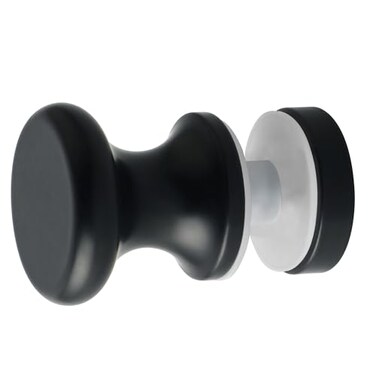Alise Shower Glass Door HandleSliding Shower Doors KnobSingle Side Pull Hardware Replacement Parts for Bathroom Glass DoorsSolid SUS304 Stainless Steel KnobsBlack XLS200DBB