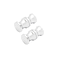 bociloy 2PCS BacktoBack Shower Glass Door Knob Aluminium Alloy DoubleSided Bathroom Door Knob Round Sliding Shower Doors Pulls Handle for Bathroom Glass Doors Polished Chrome