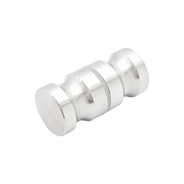 bociloy BacktoBack Shower Glass Door Knob Stainless Steel DoubleSided Bathroom Door Knob Round Sliding Shower Doors Pulls Handle for Bathroom Glass Doors Brushed Chrome