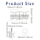 bociloy DoubleSided Shower Glass Door Knob Bathroom BacktoBack Door Knob Stainless Steel Sliding Shower Doors Pulls Handle for Bathroom Glass Doors Polished Chrome