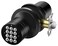 Buoan Door Knob with Keypad Keyless Entry Door Lock Black Electronic Code Locks Door Knob Passage Mode Easy to Install for HomeOfficeHotelBedroom