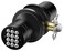 Buoan Door Knob with Keypad Keyless Entry Door Lock Black Electronic Code Locks Door Knob Passage Mode Easy to Install for HomeOfficeHotelBedroom
