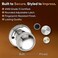 Copper Creek BK2090PS Ball Door Knob Dummy Function 1 Pack in Polished Stainless