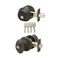 Copper Creek EKDB141TB Egg Door Knob Keyed Alike with Deadbolt Combination Tuscan Bronze