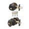 Copper Creek EKDB141TB Egg Door Knob Keyed Alike with Deadbolt Combination Tuscan Bronze
