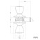 Design House 787333 Tulip Passage Knob for Halls and Closet Doors 625 L x 325 W Satin Chrome 1Pack