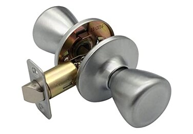 Design House 787333 Tulip Passage Knob for Halls and Closet Doors 625 L x 325 W Satin Chrome 1Pack