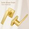 SHINY HANDLES Dummy Door Knob Interior Gold Dummy Door Handles Dummy Door Lever Satin Brass 4 PackHalfDummy