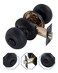 GITRANG 3 Pack All Keyed Identical Deadbolt Door knob Single Cylinder Deadbolt Lock Combo Set Classic Matte Black Exterior Door Knobs with Deadbolt Entrance and Front Door Lock