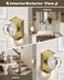Gobrico Heavy Duty Crystal Glass Door Knobs 6 PackPassage Function for Interior RoomKeyless Snowflake Crystal Door Handles for Hall Closet PantryAntique Brass Finish