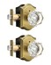 Gobrico Privacy Door Lock Sets Crystal Knobs Heavy Duty Door HardwareKeyless BathBed Door Knobset with Lock InsidePush Pin ButtonAntique Brass Arched Rosette2 Pack