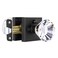 HIEMEY Glass Crystal Door Knobs Interior with Lock Matte Black Modern Diamond Privacy Square Clear Glass Crystal Door Knobs for Bedroom and Bathroom