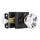 HIEMEY Glass Crystal Door Knobs Interior with Lock Matte Black Modern Diamond Privacy Square Clear Glass Crystal Door Knobs for Bedroom and Bathroom