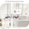 HOSOM Privacy Door Knob with Lock 2 Pack Interior Door Knobs for Bedroom and Bathroom Keyless Doorknob with Round Ball Satin Nickel Door Handle