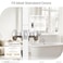 HOSOM Privacy Door Knob with Lock Interior Door Knobs for Bedroom and Bathroom Keyless Doorknob with Round Ball Satin Nickel Door Handle 1 Pack