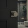 Kwikset 730PSKSQT26 Pismo Knob with Square Rose Privacy Lock with 6AL Latch and RCS Strike Bright Chrome Finish