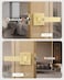 Leydebong 2 Pack Gold Door Lock with Keys Keyed Different Door Knobs Gold Door Handles with Lock and Key Satin Brass Door Knob Exterior Reversible for Right Left Side
