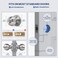 LOQRON Ball Door Knob Entry Function Keyed Entry Door Knob with Lock Round Ball Handle for Front Door Right and Left Side Satin Nickel1Pack