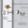 LOQRON Ball Door Knob Entry Function Keyed Entry Door Knob with Lock Round Ball Handle for Front Door Right and Left Side Satin Nickel1Pack