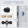 LOQRON Ball Door Knob Privacy Door Knob KEYLESS Interior Door Lock Round Ball Handle for Right and Left Side Bedroom Bathroom Matte Black1 Pack