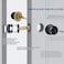 LOQRON Ball Door Knob Privacy Door Knob KEYLESS Interior Door Lock Round Ball Handle for Right and Left Side Bedroom Bathroom Matte Black1 Pack
