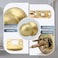 Moquin Gold Passage Door Knob Without Lock or Key NonLocking Interior Round Ball Door Knob for Hallway or Closet Satin Brass