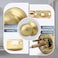 Moquin Gold Passage Door Knob Without Lock or Key NonLocking Interior Round Ball Door Knob for Hallway or Closet Satin Brass