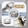 Moquin Privacy Door Knob with Lock Keyless Interior Round Ball Door Knob for Bathroom or Closet Satin Nickel