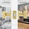 naubea NAUBEA Gold Door Knobs Interior Square Passage Interior Door Knob for Closet Hallway Modern Heavy Duty Brushed Brass Door Handle Satin Brass