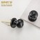NCSEN Black Door Knobs Interior Keyless Door Knobs for Bathroom Bedroom Matte Black Privacy Door Knob