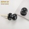NCSEN Black Door Knobs Interior Keyless Door Knobs for Bathroom Bedroom Matte Black Privacy Door Knob