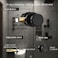 NCSEN Black Interior Door Knob with Push Lock Privacy Door Knobs Door Handles for Bath and Bed Heavy Duty Door Knob with Lock