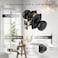 NCSEN Matt Black Door Knobs with Camelot TrimInterior Door Knob with LockCoastal Privacy Door knob for Bath and Bedroom