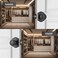NCSEN Matte Black Door Knobs with Camelot TrimInterior Door Knob with LockCoastal Door knob for Hall Closet
