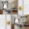 NCSEN Satin Brass Door Knobs with Camelot TrimGold Interior Door Knob with LockCoastal Privacy Door knob for Bath and Bedroom