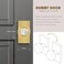 Newlaking Dummy Door Knob Set Crystal Glass NonLocking Door Handles for Bifold Closet Barn French Doors Satin Brass Finish Zero Scratch Installation 2 Pack