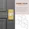 Newlaking Dummy Door Knob Set Crystal Glass NonLocking Door Handles for Bifold Closet Barn French Doors Satin Brass Finish Zero Scratch Installation 2 Pack